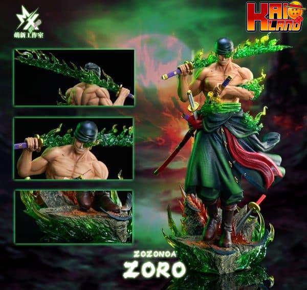 One Piece Mengxin Studio Onigashima Roronoa Zoro Resin Statue 3 scaled