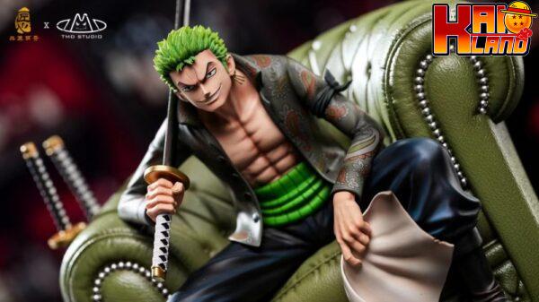 One Piece Pin Jiang Meng Qi Studio x TMD Studio Roronoa Zoro Resin Statue 2