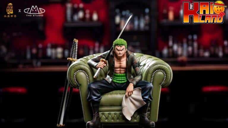 One Piece Pin Jiang Meng Qi Studio x TMD Studio Roronoa Zoro Resin Statue 5