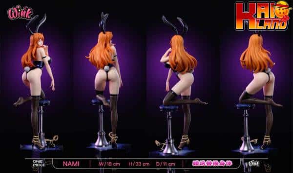 One Piece Wink Studio Bunny Girl Nami Resin Statue 6