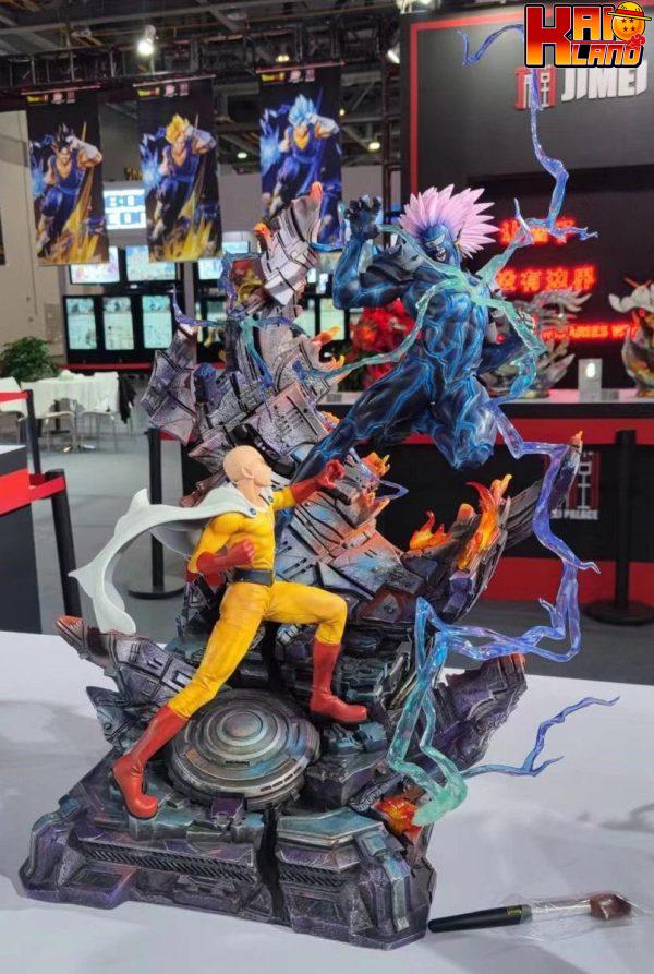 One Punch Man Jimei Palace Saitama Vs Lord Boros Licensed Resin Statue 0