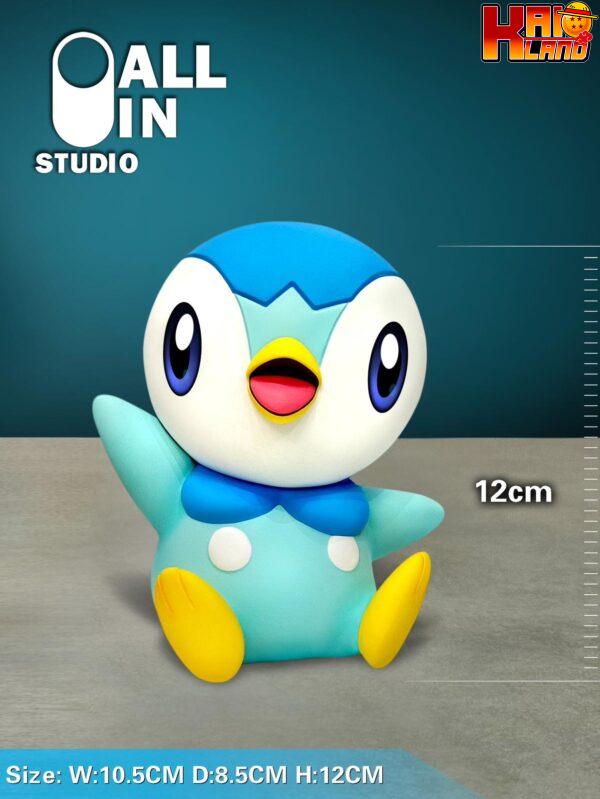 Pokemon ALL IN Studio Piplup Resin Statue 2