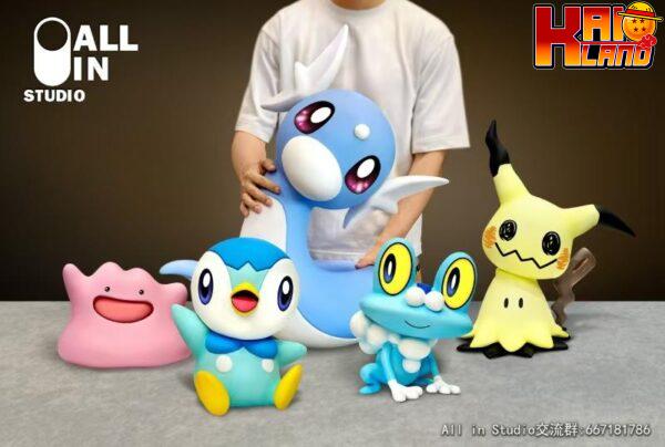 Pokemon ALL IN Studio Piplup Resin Statue 3