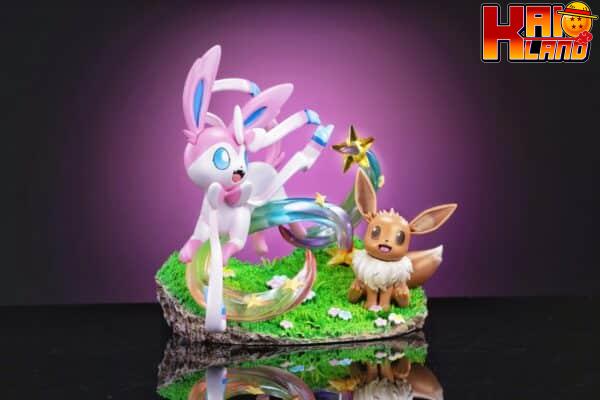 Pokemon Digital Monster Studio Sylveon x Eevee Resin Statue 1 scaled