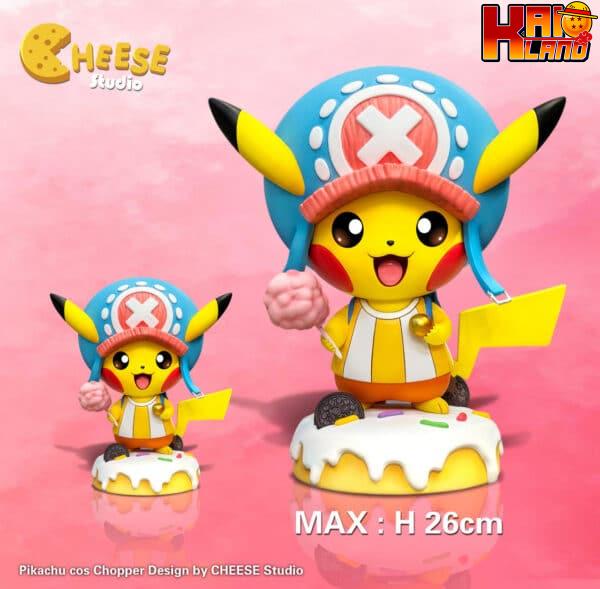 Pokemon EGG x Cheese Studio Pikachu cos Chopper Resin Statue 1