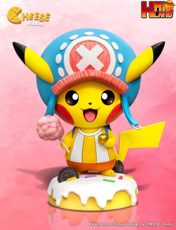 Pokemon EGG x Cheese Studio Pikachu cos Chopper Resin Statue 2