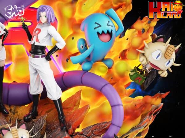 Pokemon EMO Studio Team Rocket Resin Statue 5