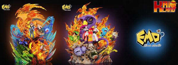 Pokemon EMO Studio Team Rocket Resin Statue 8