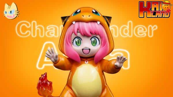 Spy x Family Miao Mi Studio Charmander Anya Forger Resin Statue 2 scaled