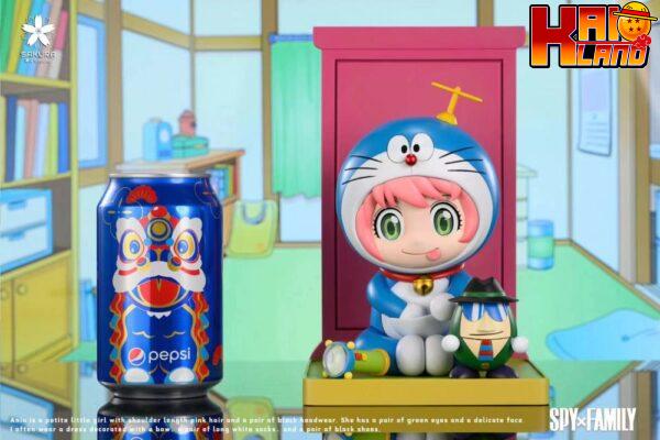 Spy x Family Sakura Studio Anya Forger COS Doraemon Statue 2