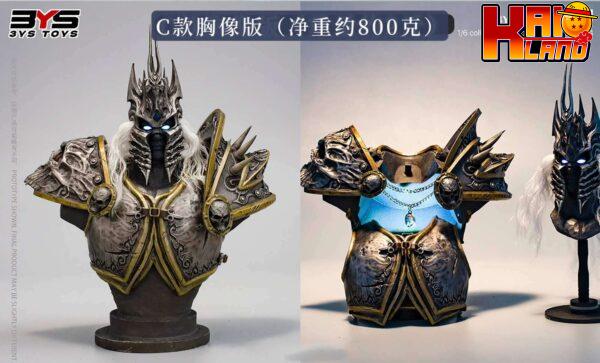 World of Warcraft 3YS Studio Lich King Collection Bust Resin Statue 4