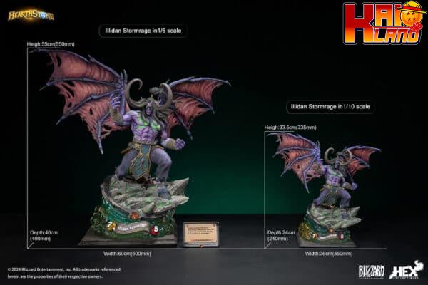 World of Warcraft HEX Studio Illidan Stormrage Licensed Resin Statue 1