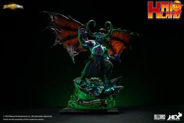 World of Warcraft HEX Studio Illidan Stormrage Licensed Resin Statue 5