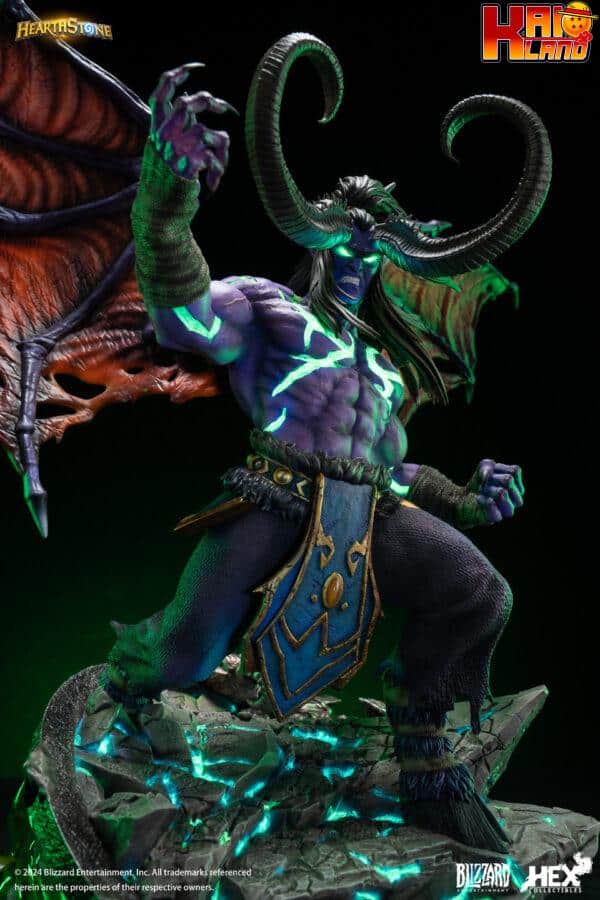 World of Warcraft HEX Studio Illidan Stormrage Licensed Resin Statue 7