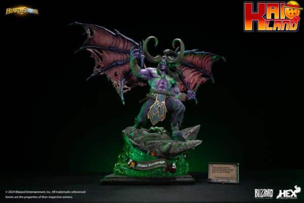 World of Warcraft HEX Studio Illidan Stormrage Licensed Resin Statue 9