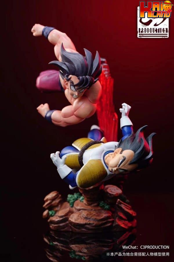 Dragon Ball C3 Studio Goku Vs Vegeta Resin Statue 1