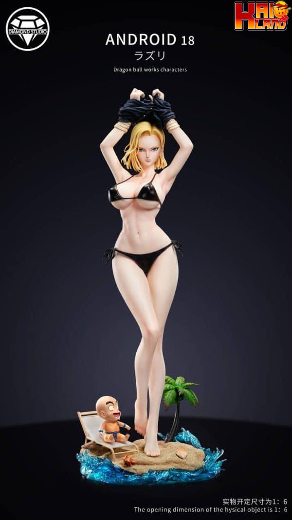 Dragon Ball Diamond Studio Android 18 C18 Resin Statue 1