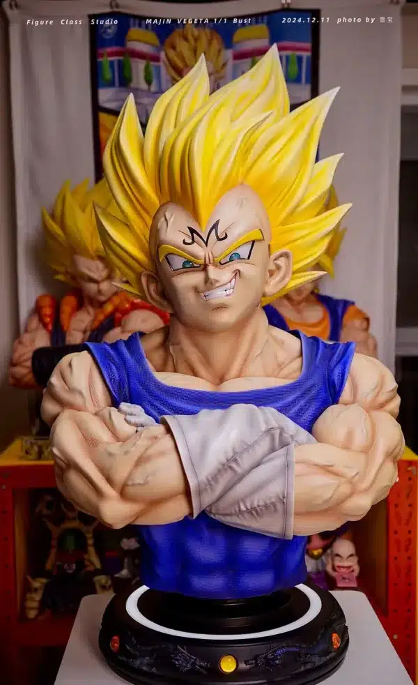 Dragon Ball Figure Class x Oracle Studio Majin Vegeta Bust Resin Statue 2 1 jpg