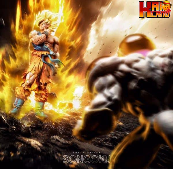 Dragon Ball MAN Studio Legendary Super Saiyan Son Goku Resin Statue 4