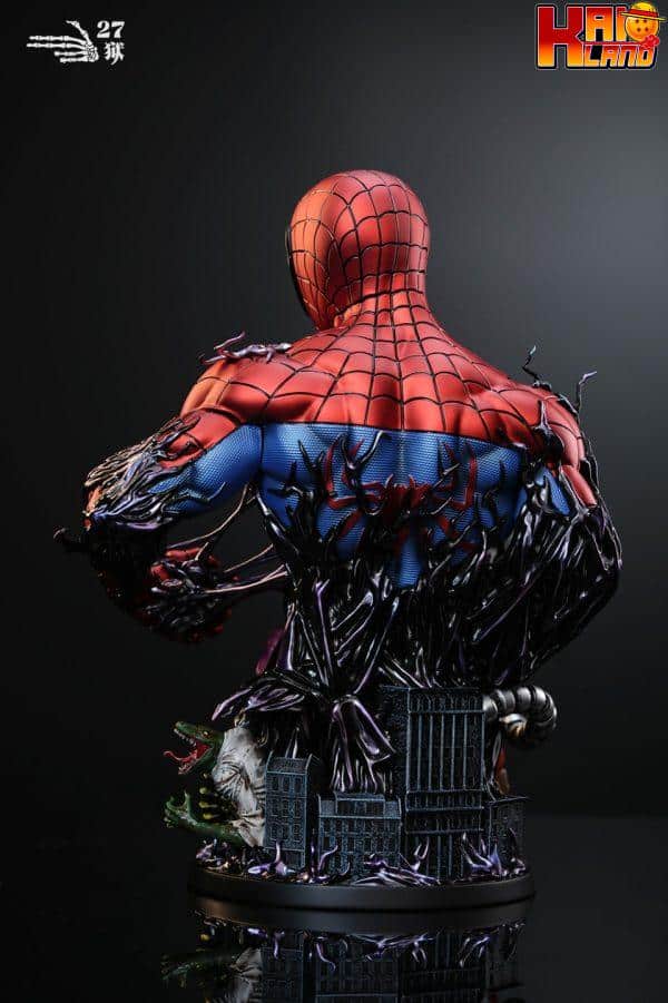 Marvel 27abyss Studio SpiderMan Bust Resin Statue 7