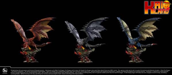 Monster Hunter S6 Studio Rathalos V2 Resin Statue 1