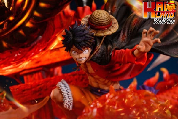 One Piece RanDian Studio Luffy vs Fire Dragon Resin Statue 8