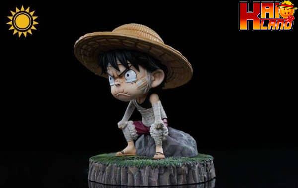 One Piece Sun Studio Childhood Bandage Luffy Resin Statue 2