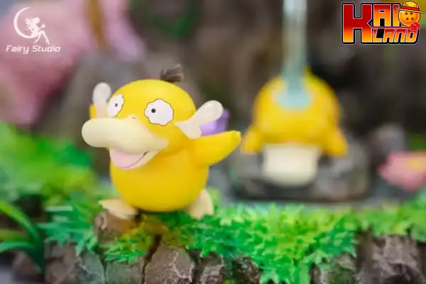 Pokemon Fairy Studio Psyduck Family Resin Statue 3