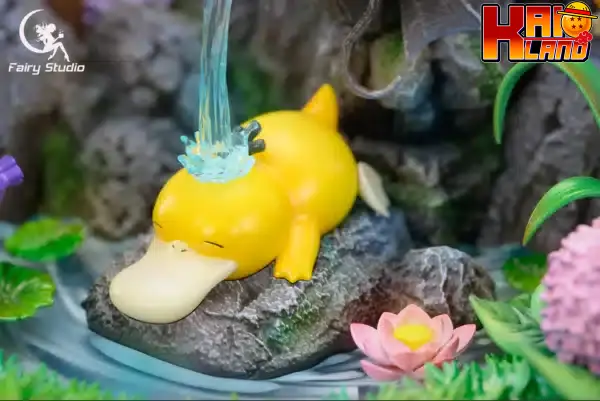 Pokemon Fairy Studio Psyduck Family Resin Statue 4