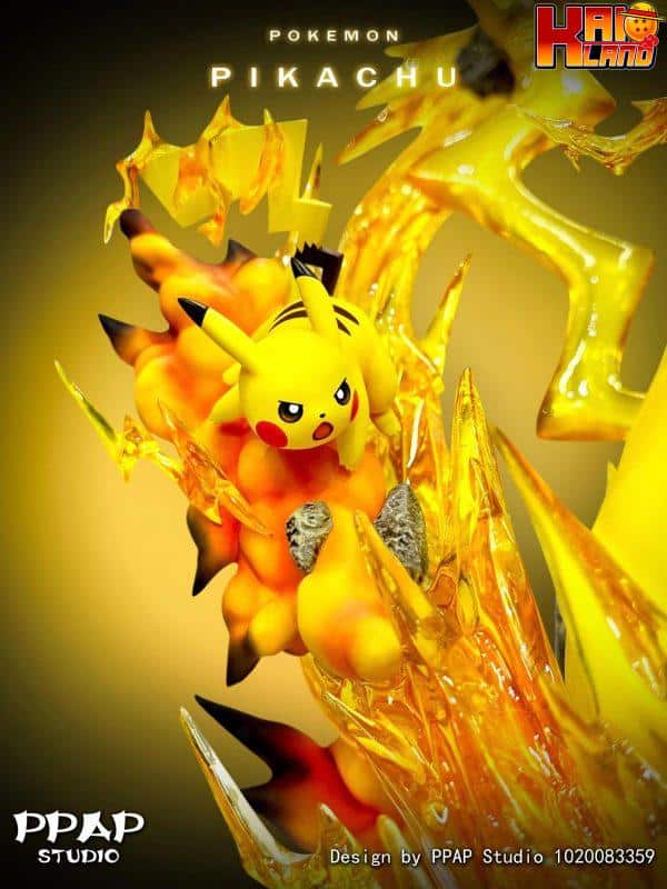 Pokemon PPAP Studio Pikachu Resin Statue 7