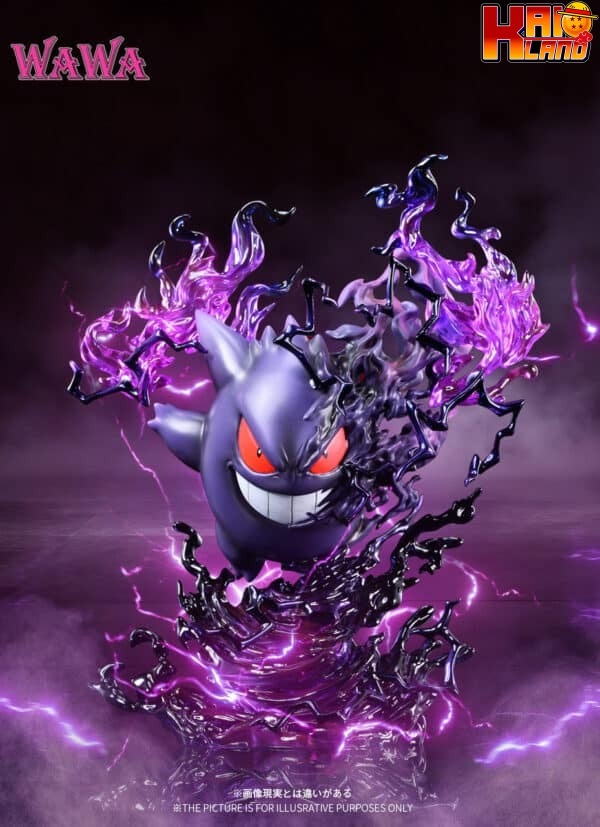 Pokemon WAWA Studio Gengar Resin Statue 3