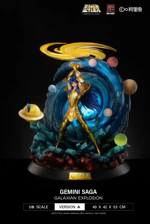 Saint Seiya Jimei Palace Gemini Saga Licensed Resin Statue 0