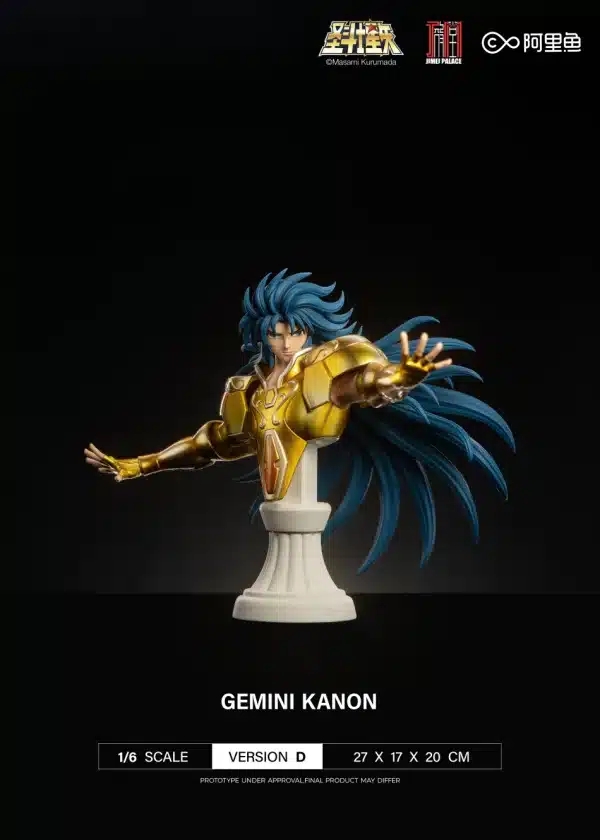 Saint Seiya Jimei Palace Gemini Saga Licensed Resin Statue 2 1