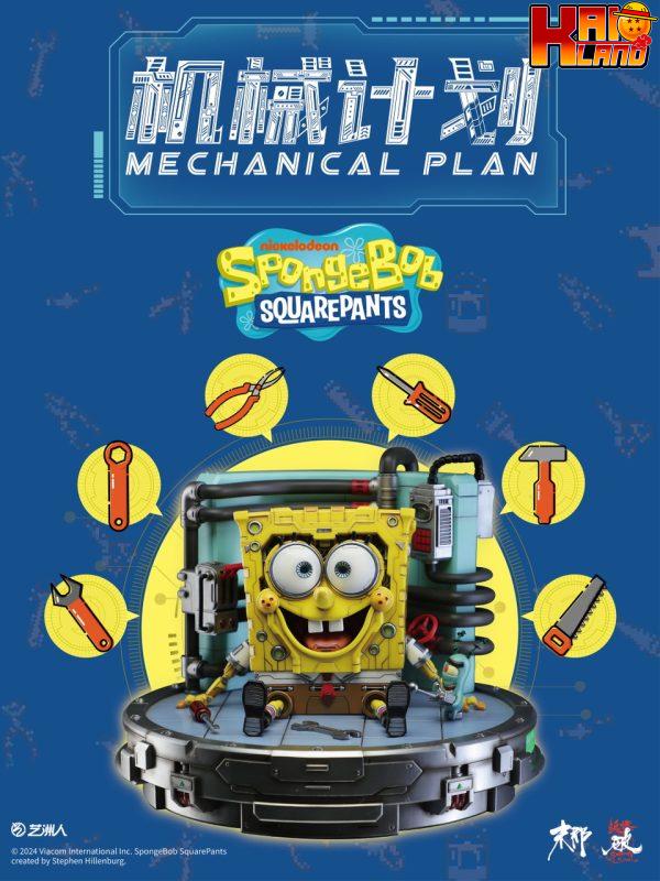 Spongebob Manas Studio Mechanical Spongebob Licensed Resin Statue 1