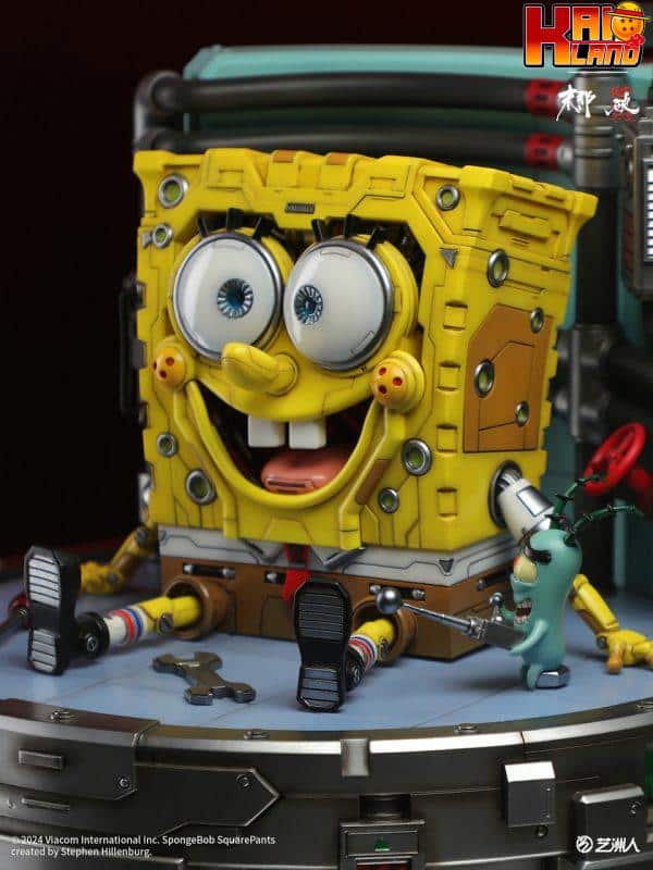 Spongebob Manas Studio Mechanical Spongebob Licensed Resin Statue 4