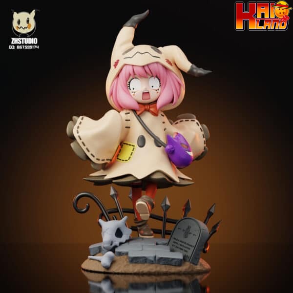 Spy x Family ZH Studio Anya Forger COS Mimikyu Halloween Resin Statue 3