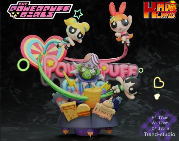 The Powerpuff Chao She Studio Girls VS Mojo Jojo Resin Statue 1 scaled