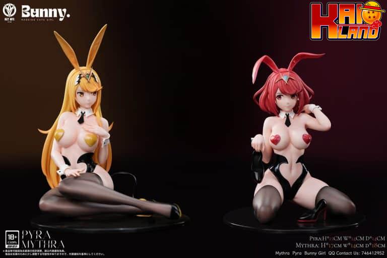 Xenoblade Chronicles NiJi Studio Bunny Mythra x Pyra Resin Statue 1