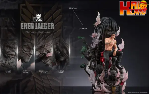 Attack on Titan Giant Studio Eren Yeager Resin Statue 4