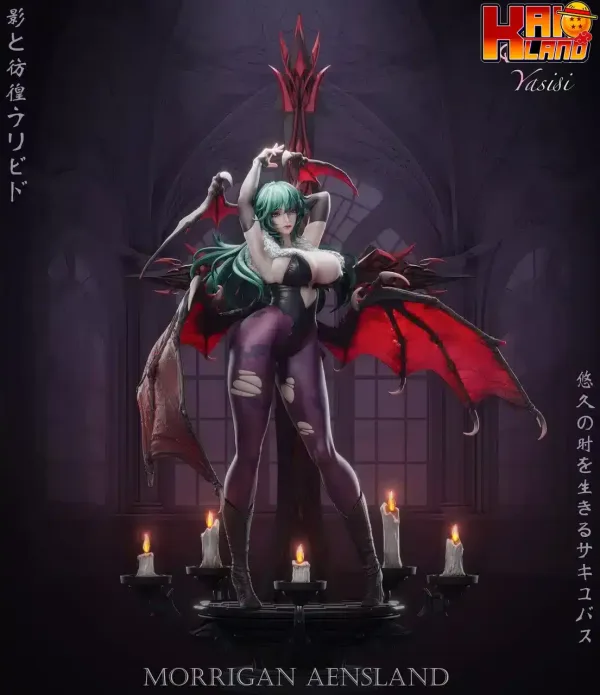 Darkstalkers Yasisi Studio Morrigan Aensland Resin Statue 1 jpg