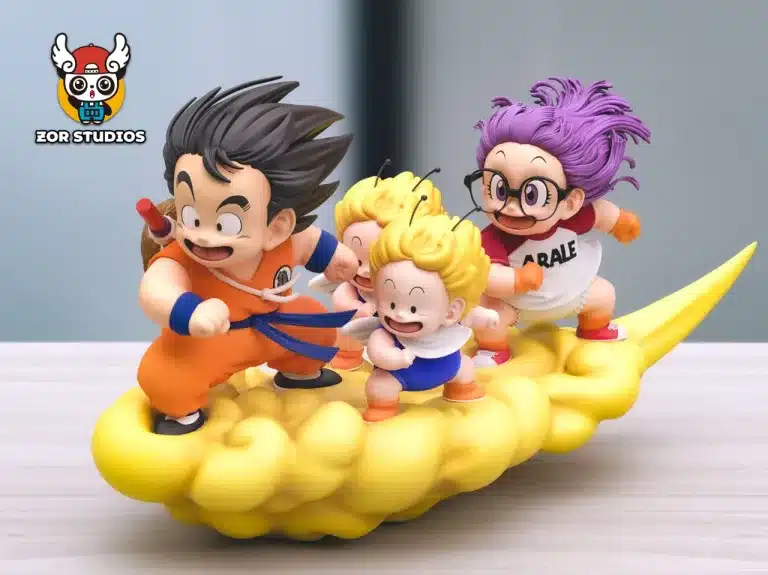 Dr Slump ZOR Studio Goku x Slump On Cloud Resin Statue 4