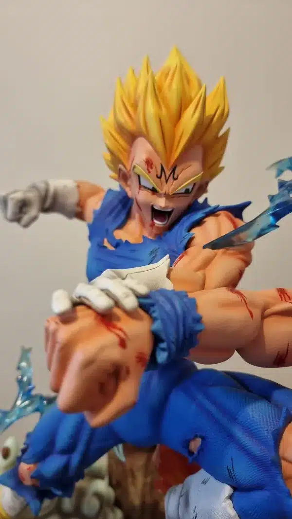 Dragon Ball F4 Studio Goku Vs Majin Vegeta Resin Statue 3 jpg