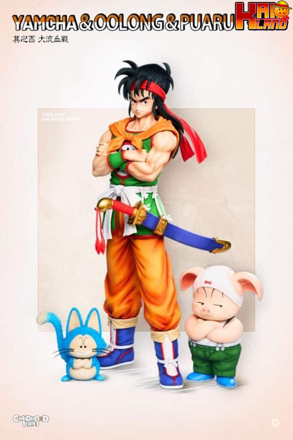 Dragon Ball Infinite Studio Yamcha x Oolong x Puar Resin Statue 11