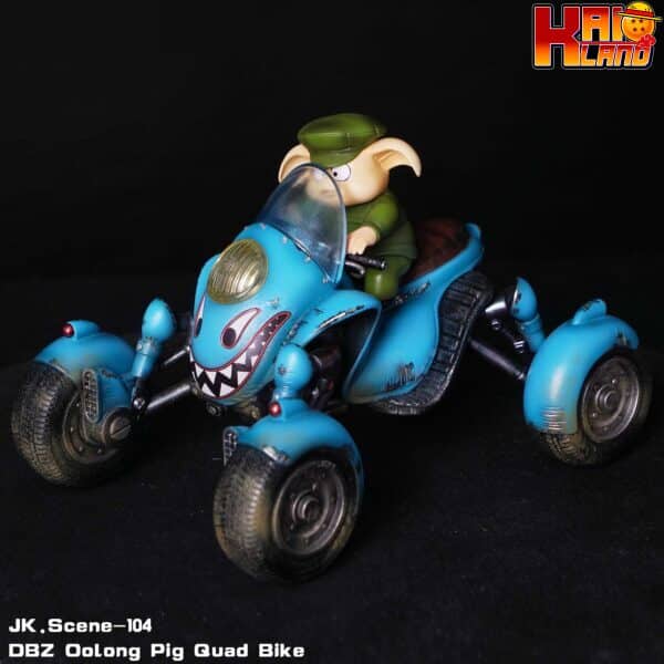 Dragon Ball JacksDo Studio Oolong Four wheeled Motorcycle Resin Statue 6