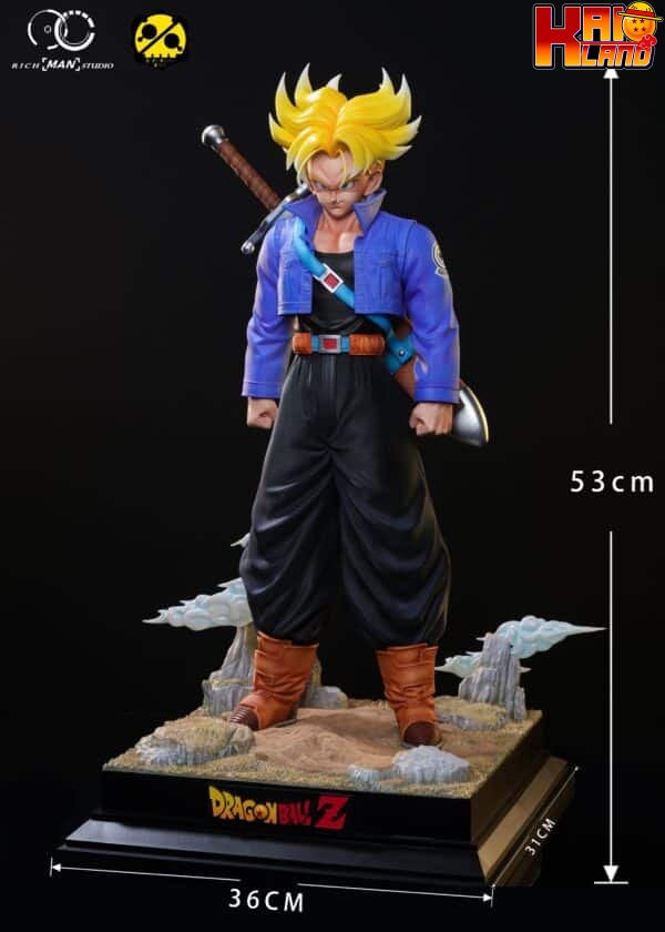 Dragon Ball Rich man Studio X 2 Studio First Appearance Trunks Resin Statue 5 scaled