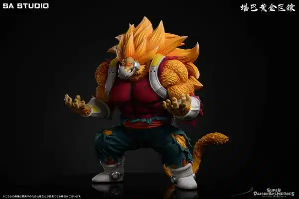 Dragon Ball SA Studio Saiyan Cumber Golden Great Ape Resin Statue 2 scaled