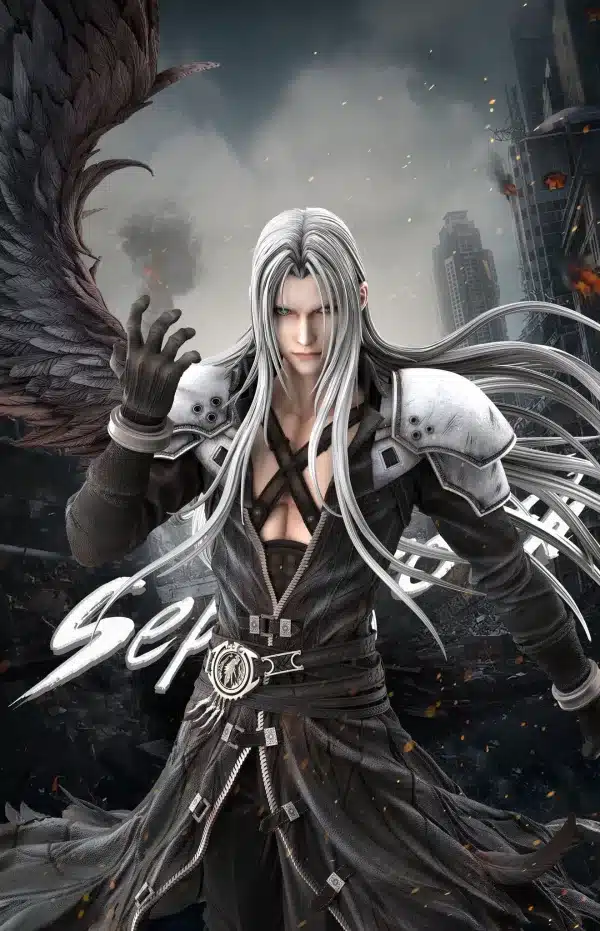 Final Fantasy Hunter Fan Studio Sephiroth Resin Statue 2 jpg