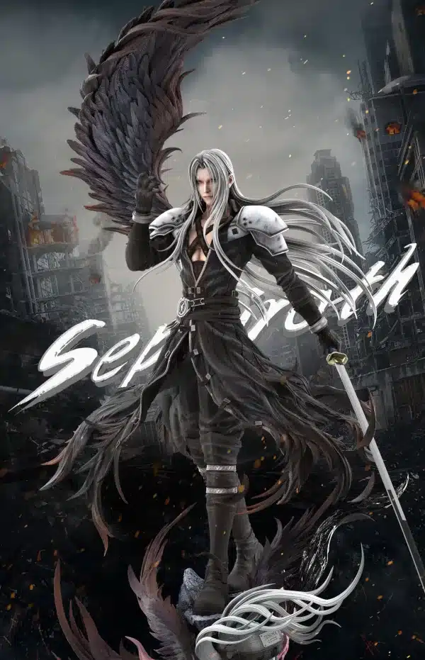 Final Fantasy Hunter Fan Studio Sephiroth Resin Statue 4 jpg