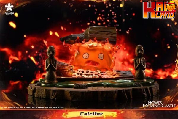 Howls Moving Castle Sakura Studio Calcifer Resin Statue 1