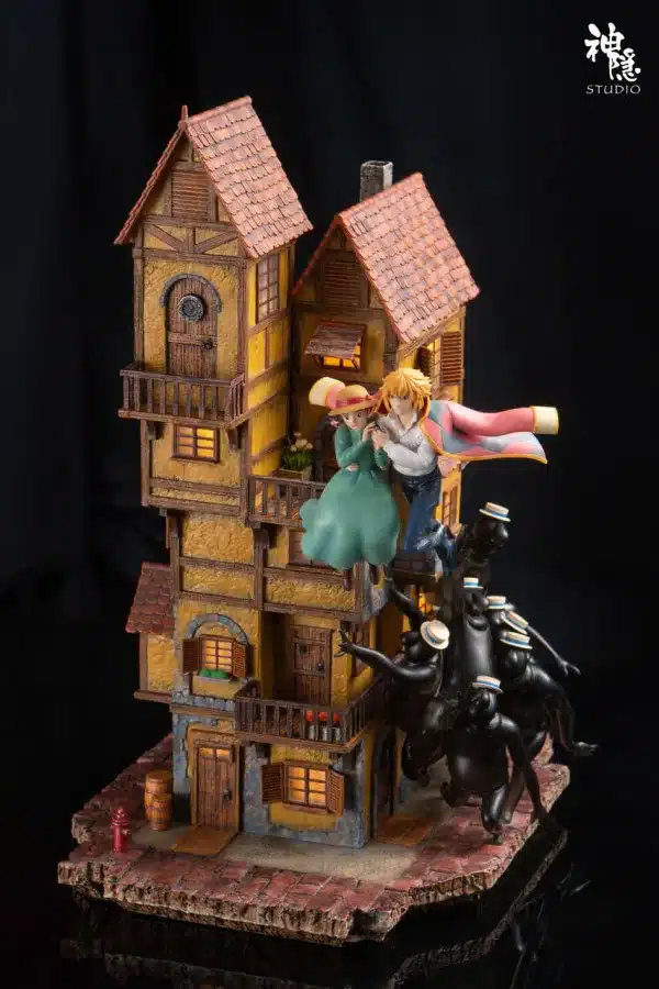 Howls Moving Castle ShenYin Studio Howl and Sophies Aerial Resin Statue 0 jpg